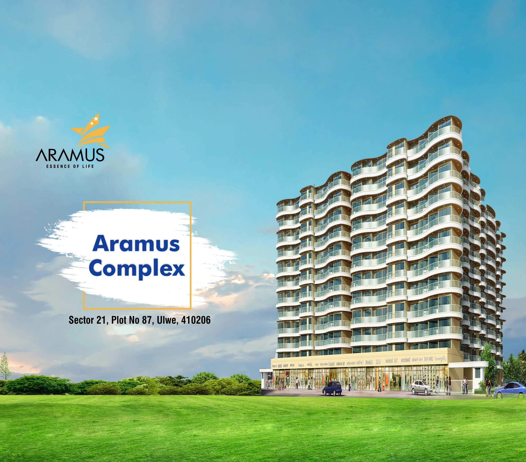 Aramus Complex Architectural Elevation — Sector 21, Ulwe