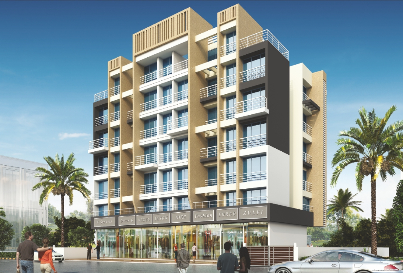 Aramus Residency Elevation — Sector 12, Kalamboli