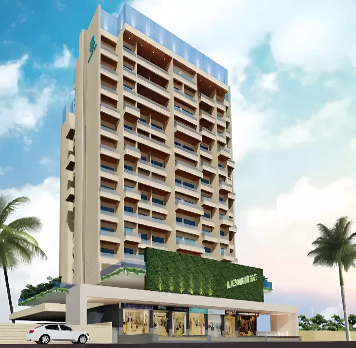 Levante Architectural Elevation — Sector 17, Ulwe